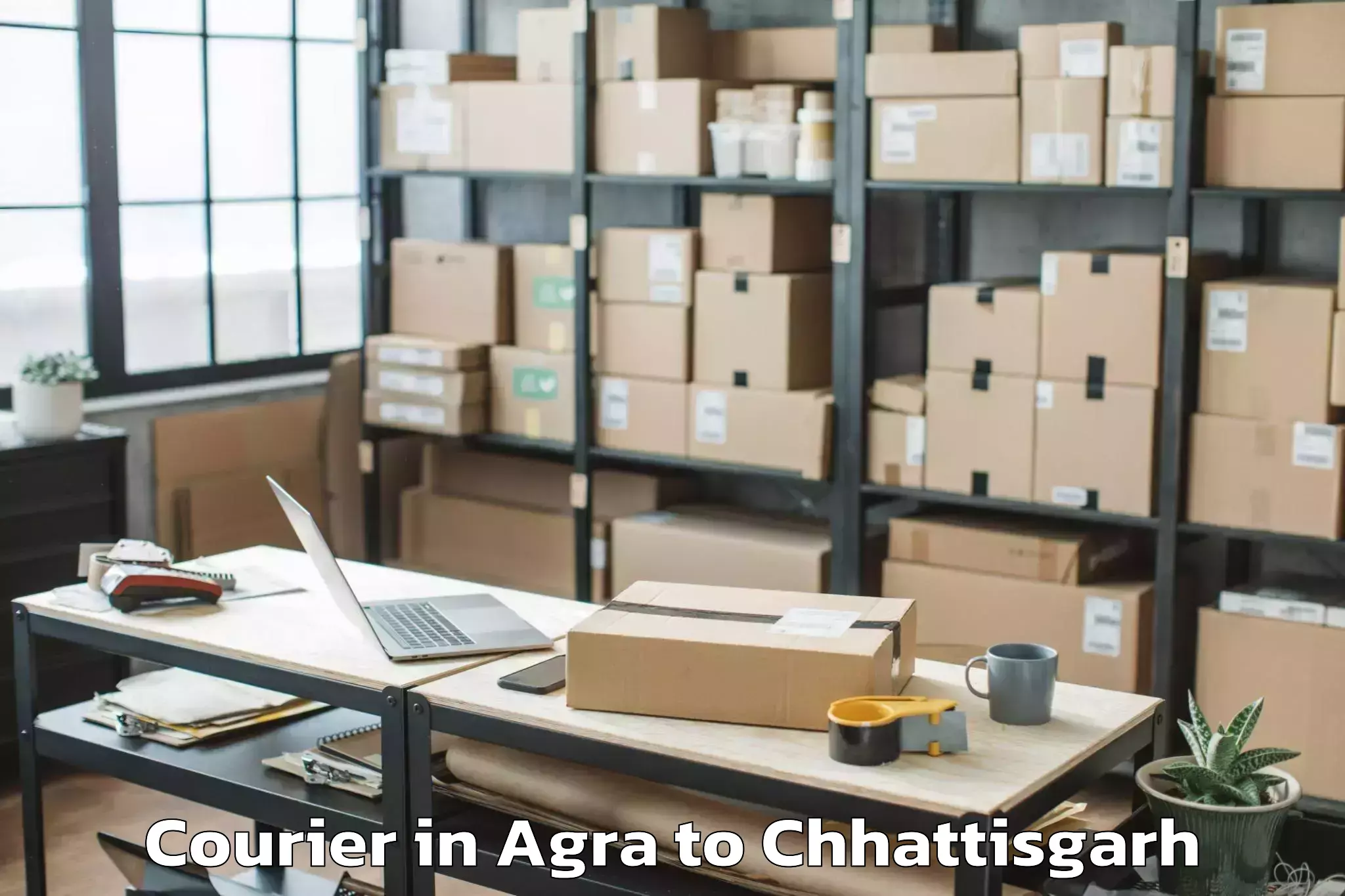 Book Your Agra to Icfai University Raipur Durg Courier Today